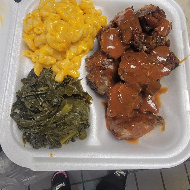Rib Tip Dinner.